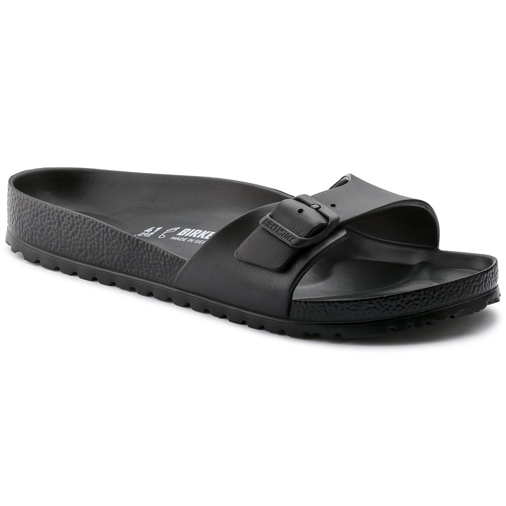 NWT Birkenstock Madrid EVA rubber sandals in Black