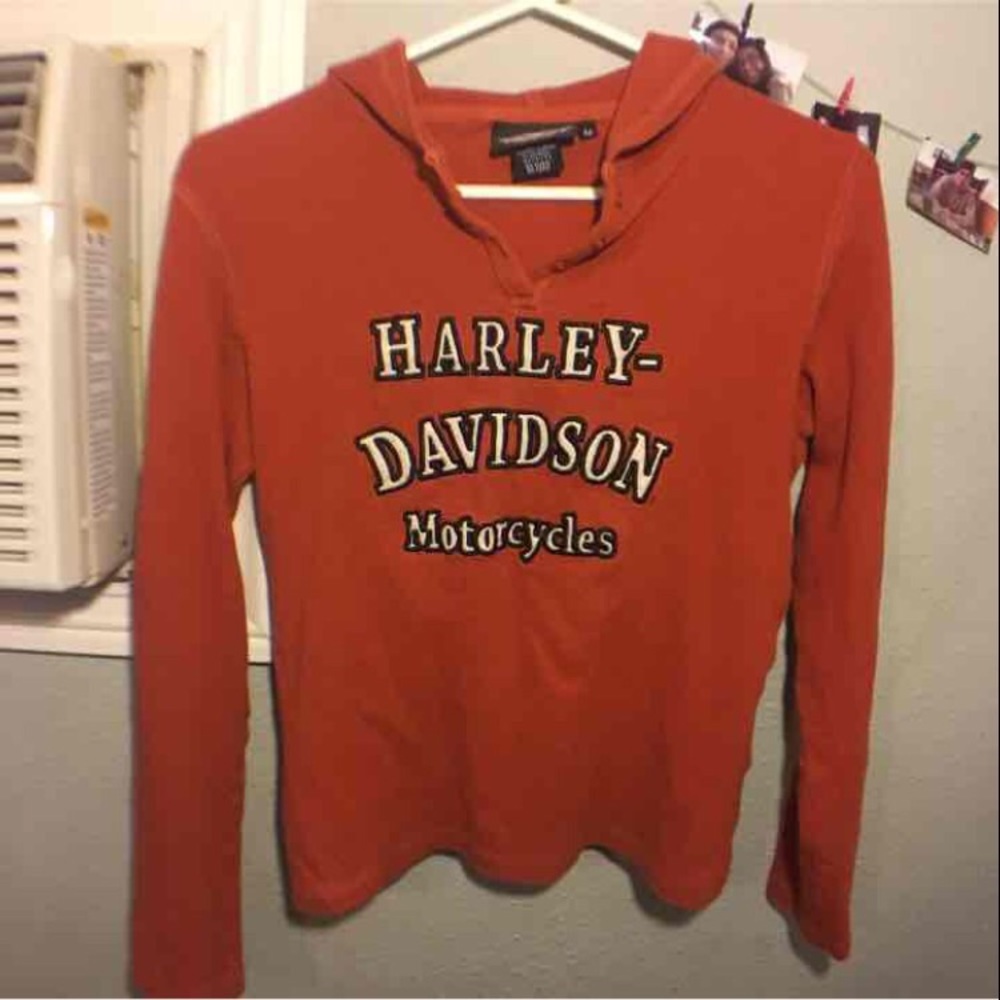 Harley Davidson Motorcycle VINTAGE RARE hoodie/th