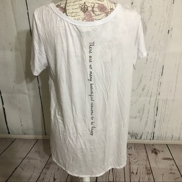 🎈SALE Many Reasons to be Happy Long Tee [TO-41] - Picture 3 of 4