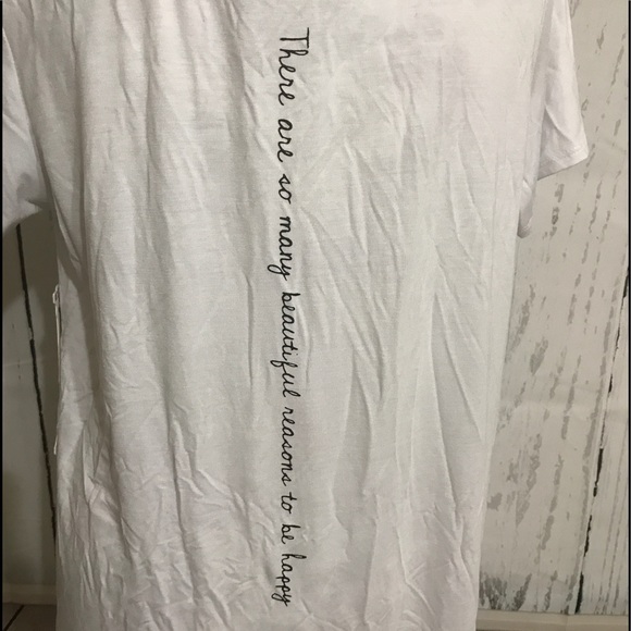 🎈SALE Many Reasons to be Happy Long Tee [TO-41] - Picture 4 of 4