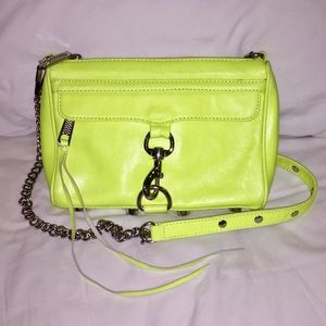 Rebecca Minkoff Neon Yellow Mini M.A.C. Crossbody