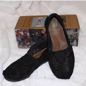 Black Crochet Toms