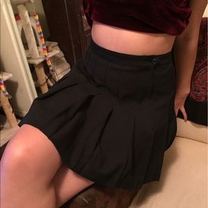 Black tennis skirt