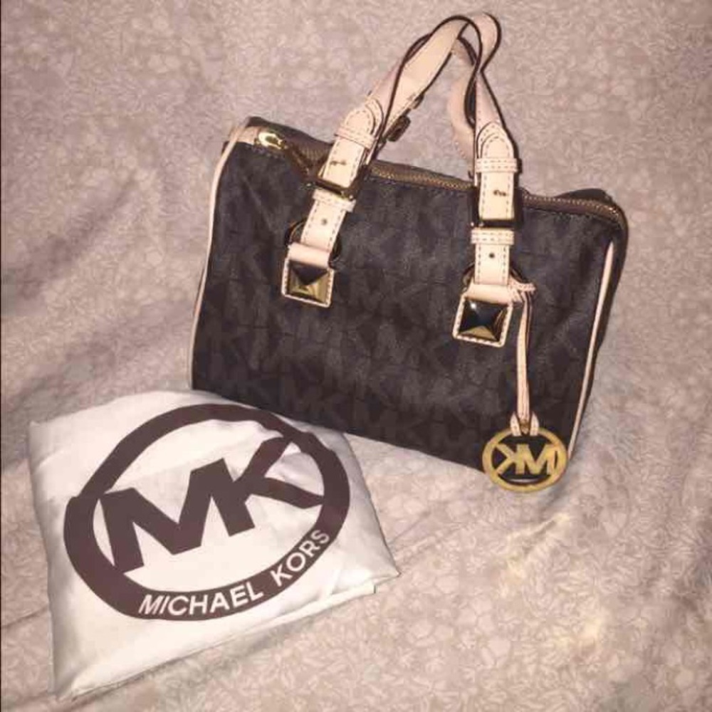 Michael Kors Brown Grayson satchel