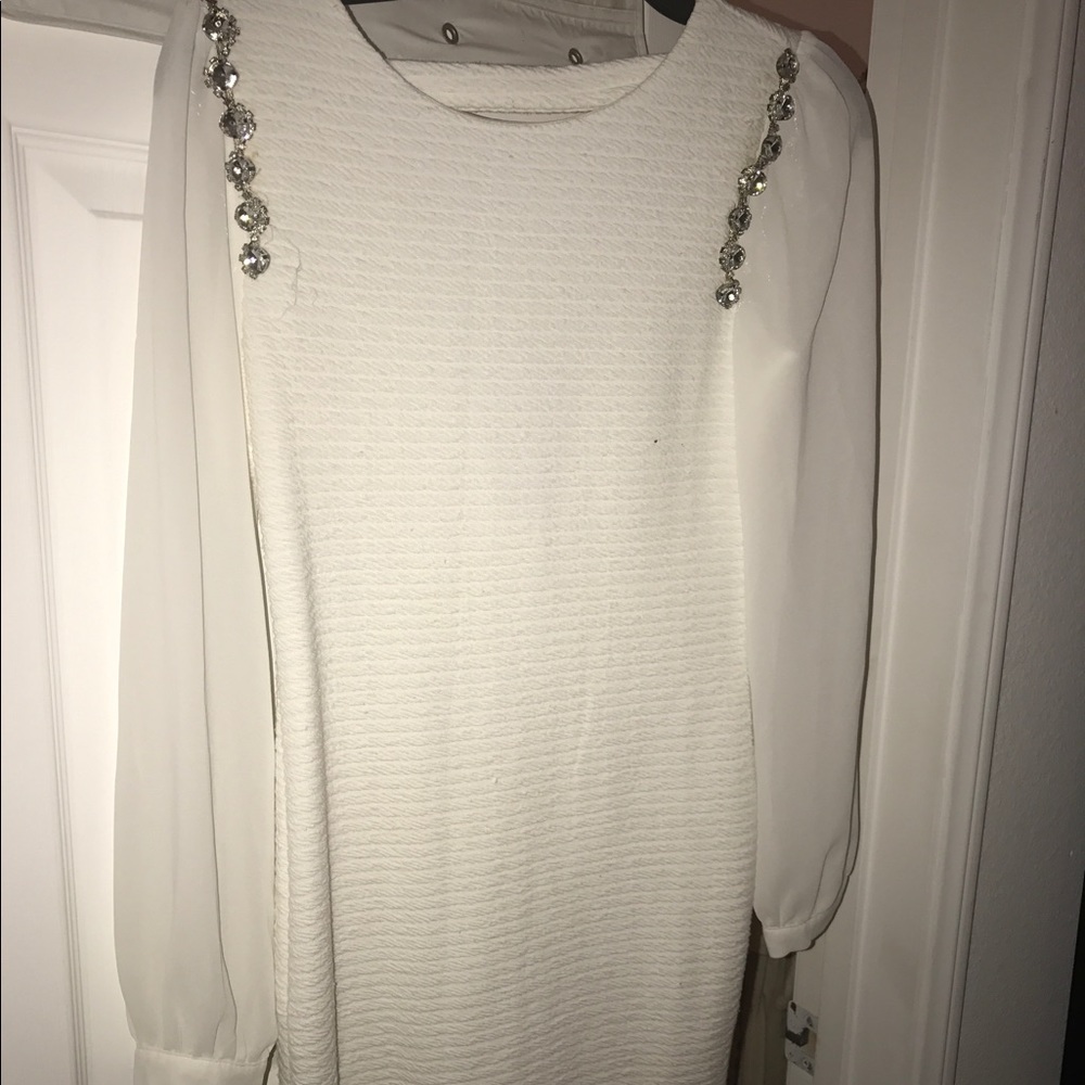 White cocktail dress