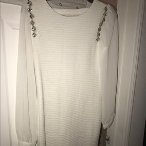 White cocktail dress