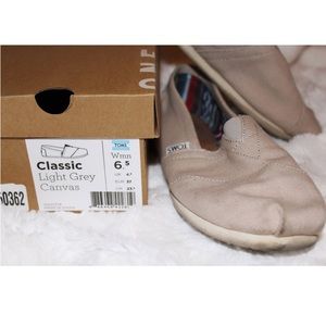 Classic Light Grey Canvas Toms