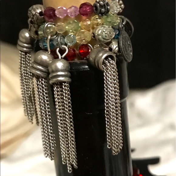 Boho beaded tassel bracelet and ring set!!! - Picture 3 of 8