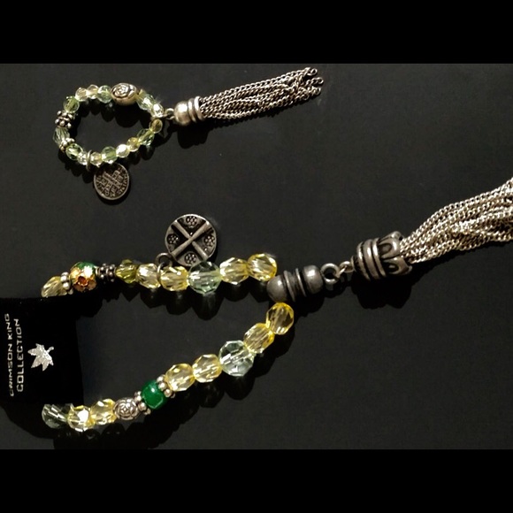 Boho beaded tassel bracelet and ring set!!! - Picture 8 of 8