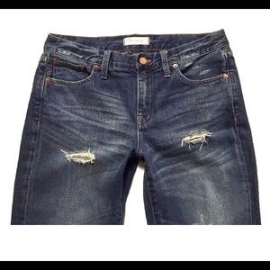 Madewell Boyjean distressed denim jeans 27