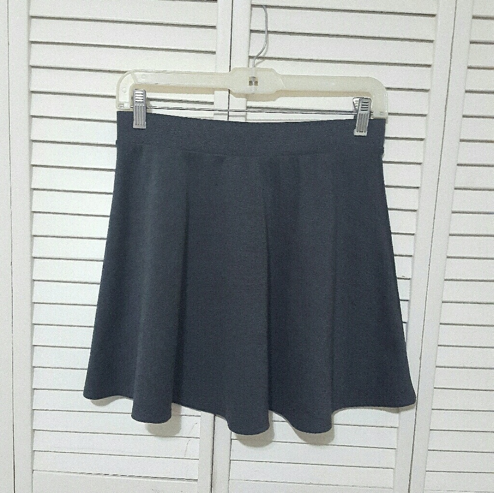 Gray Skater Skirt