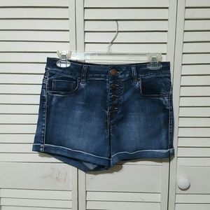 High-Waisted Denim Shorts