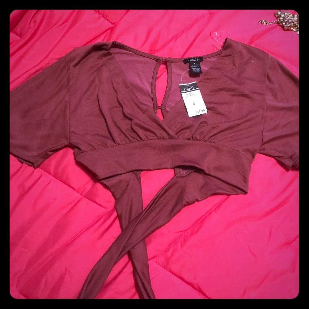 Rose crop top