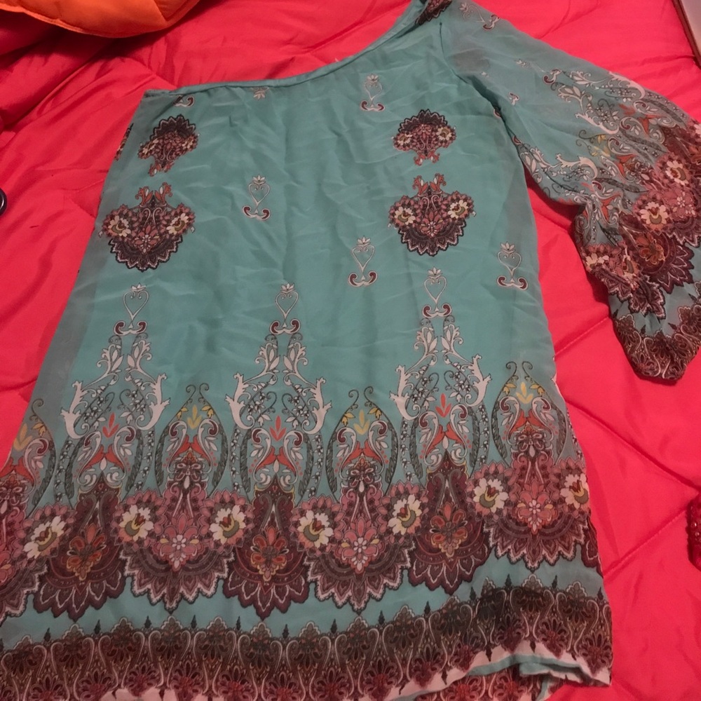 Turquoise top/dress