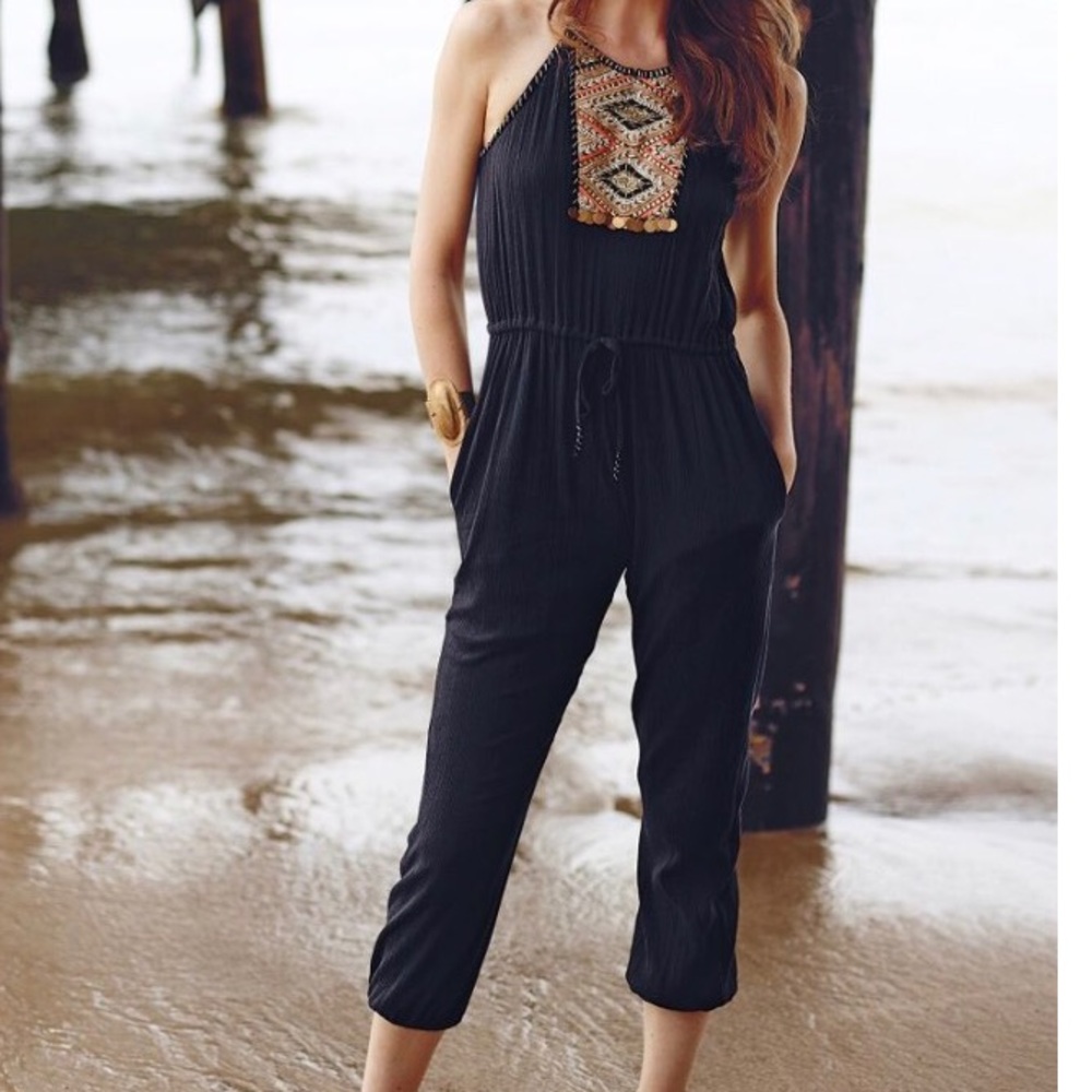 Anthropologie Tenaya Jumpsuit 🖤💛🖤
