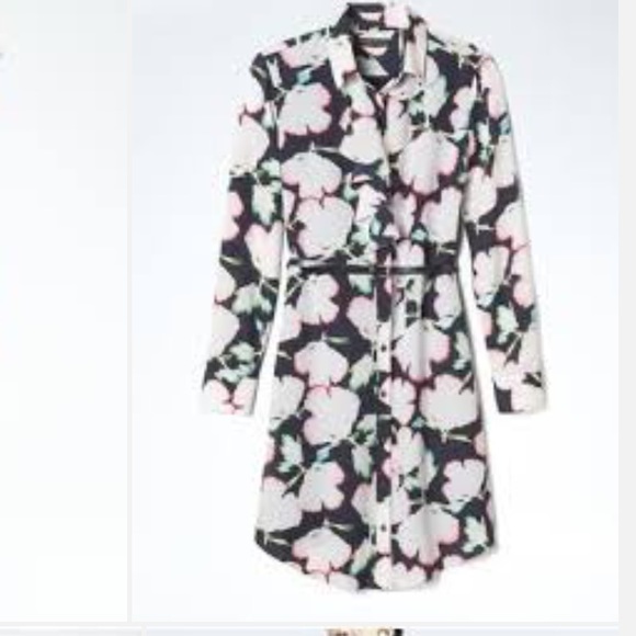 NWT Banana Republic Floral Shirt dress in a Small - Picture 2 of 3