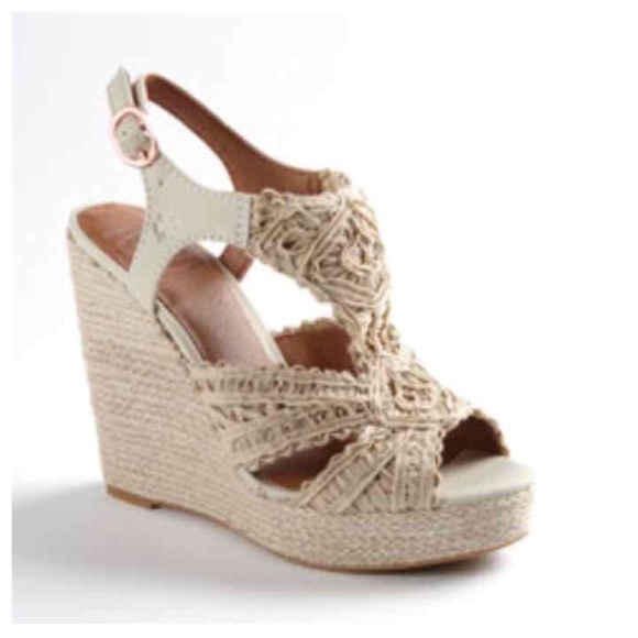 macrame wedge sandals