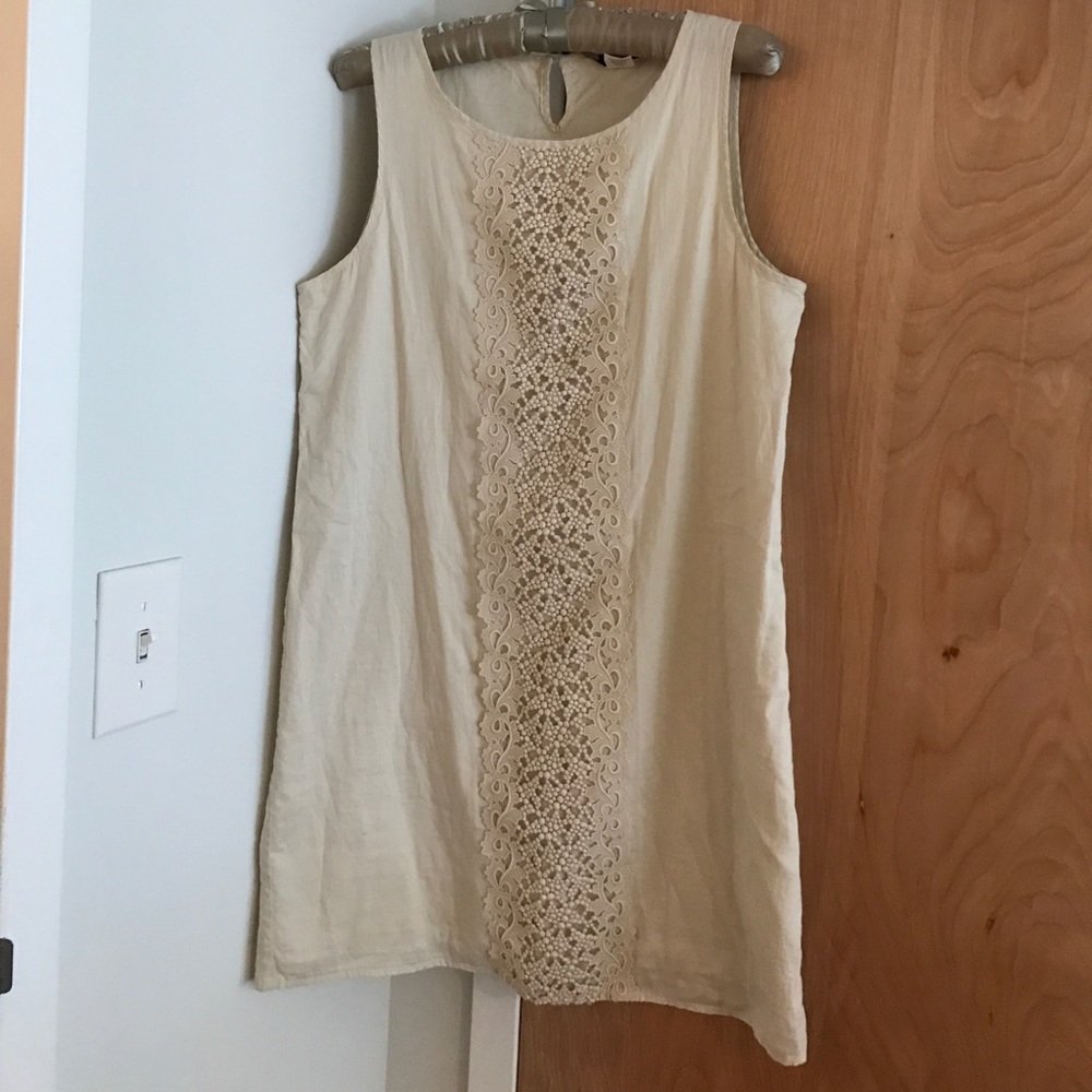 J. Crew Cotton lace detail shift dress 💕