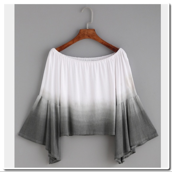 CCO OFF the Shoulder Ombré CropTop - Picture 2 of 5