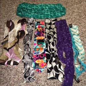Coach scarves and head wraps