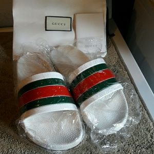 Gucci sandal us men size 10 white color
