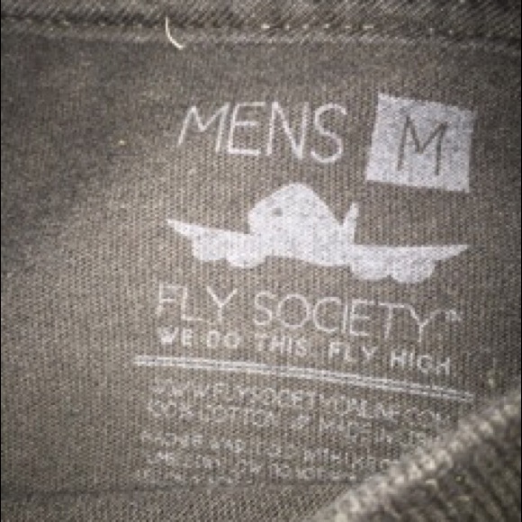 Fly Society Black T shirt - Picture 2 of 2