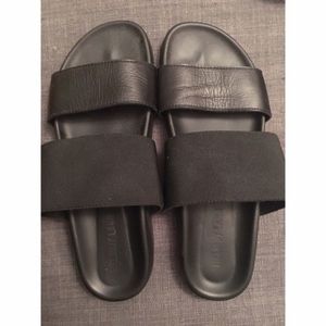 Helmet Lang Slip on sandals / slides