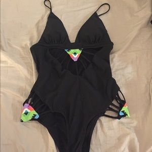 One piece bathing suit