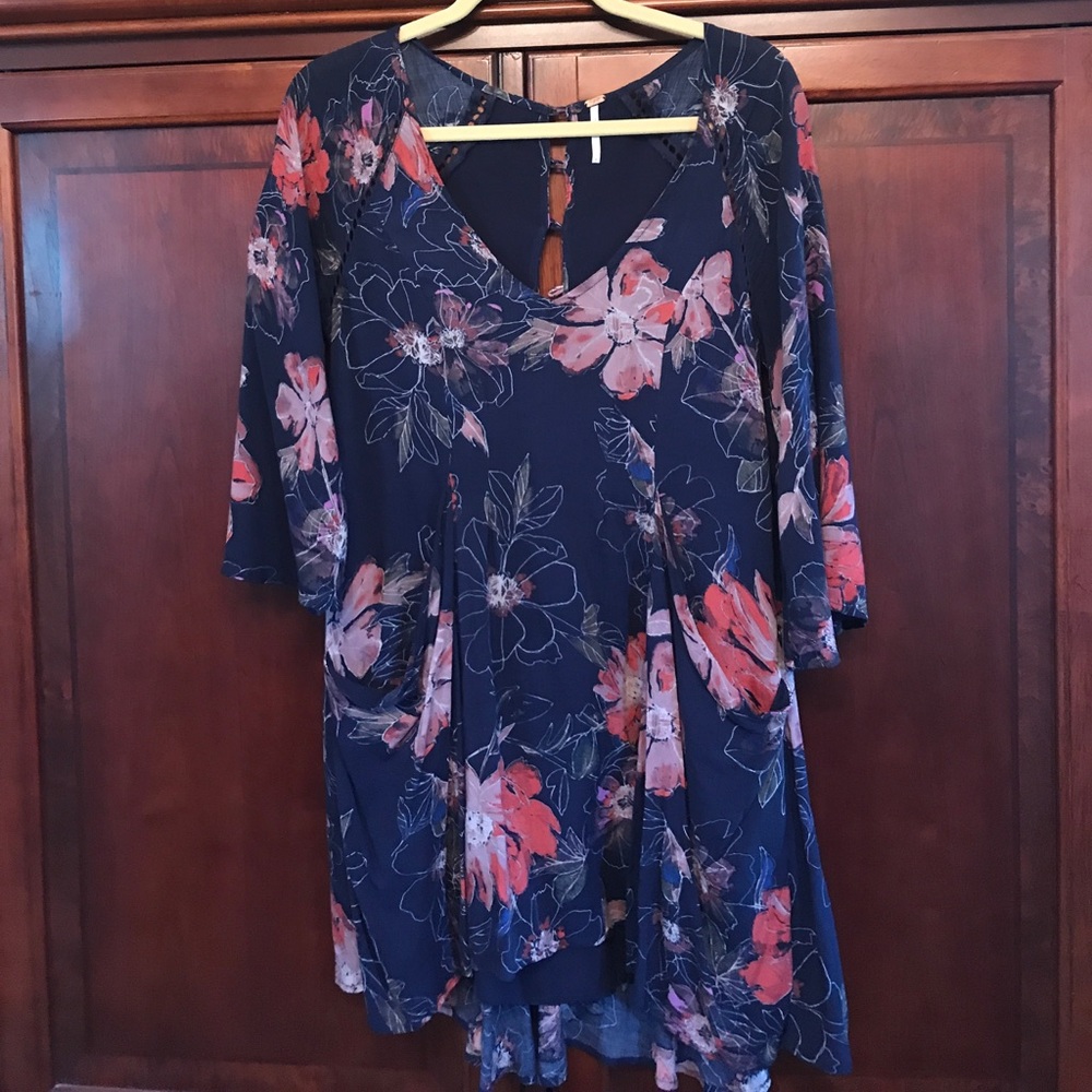 Free People Printed Tunic Size 2