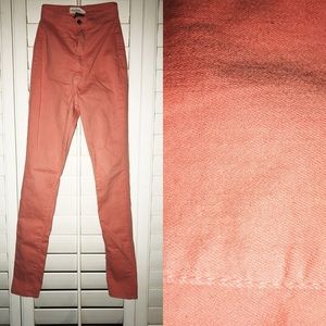 Coral High Waisted Pants