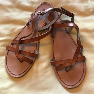 Leather sandals
