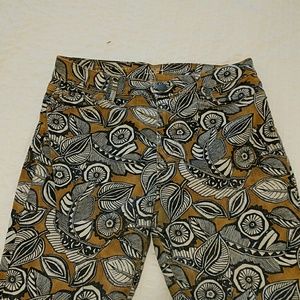 LOFT Modern Skinny Ankle Printed Jeans