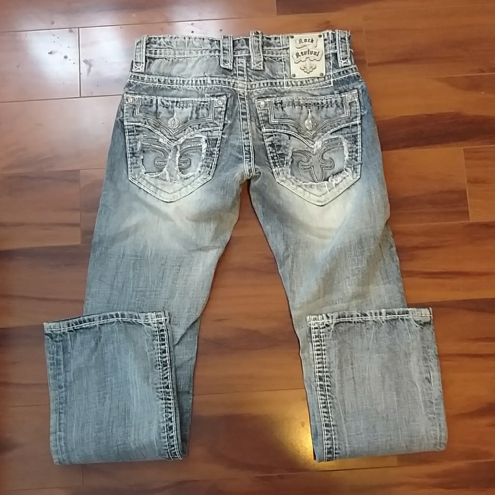 Mens Rock Revival Jeans