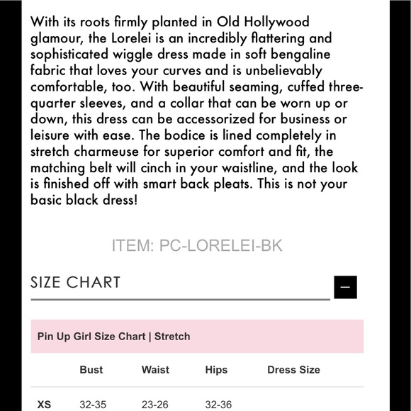 Pinup Couture Lorelei Wiggle Dress Navy Blue - Picture 8 of 8