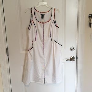 Plus size white dress