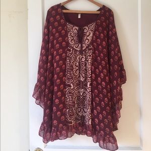 Free People Ruffled Dress
