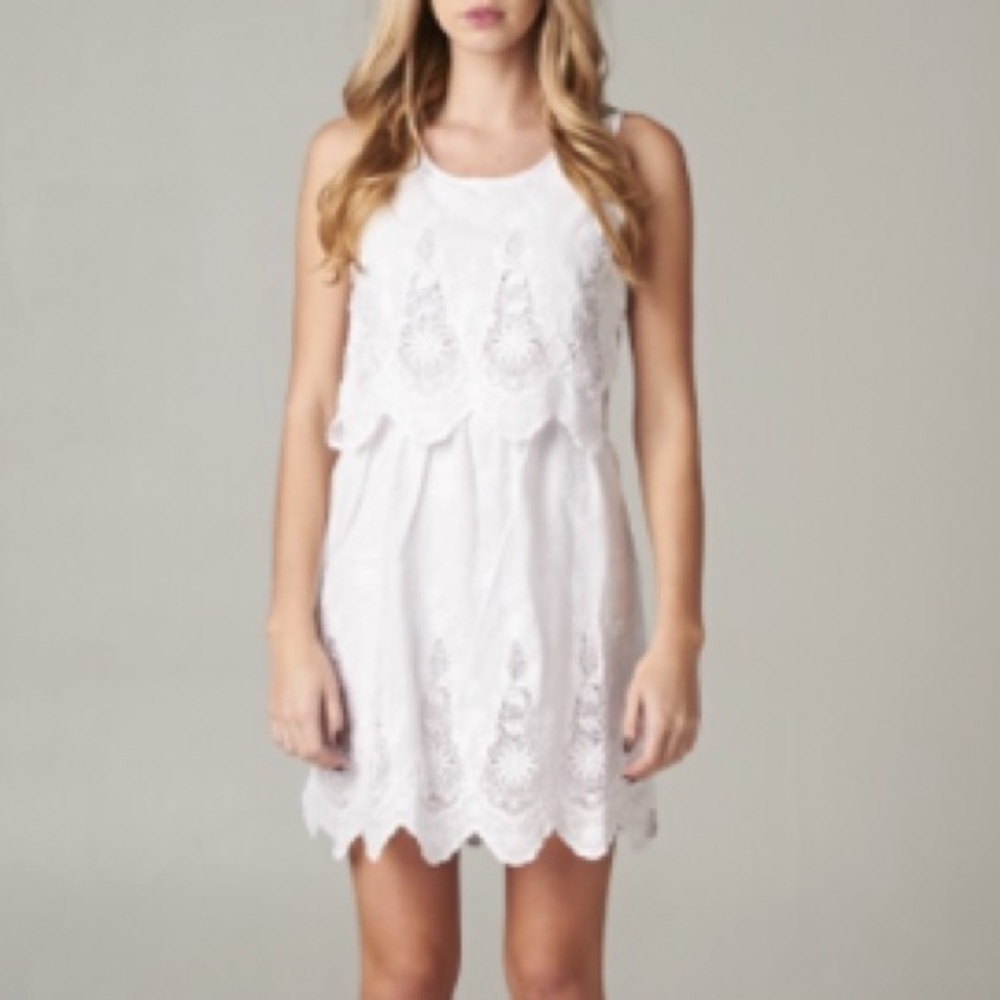 SALE⚡️Romantic White Eyelet Dress