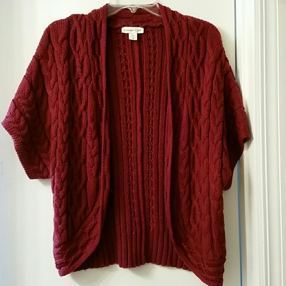 Short sleeve coverall sweater