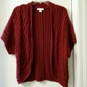 Short sleeve coverall sweater