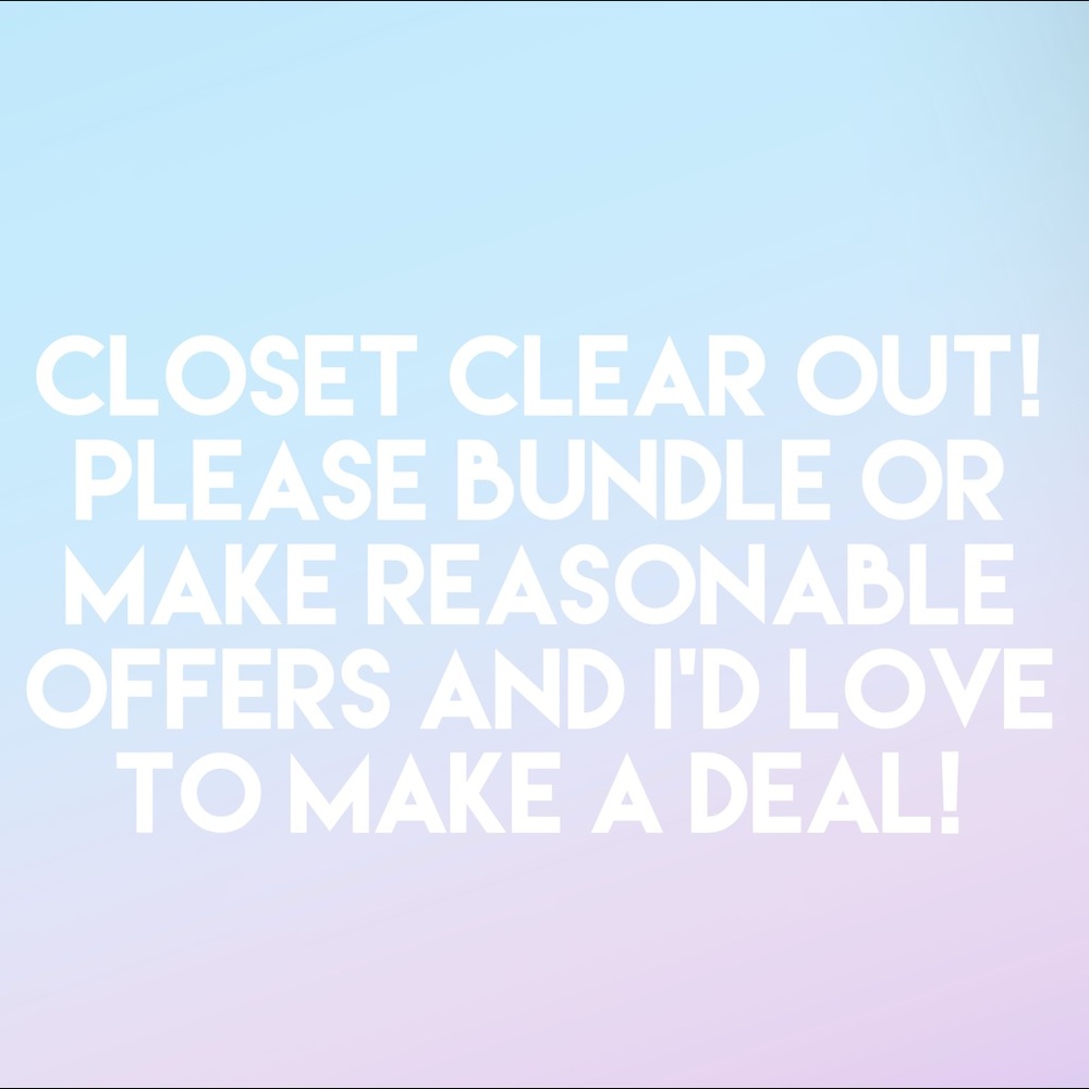 CLOSET CLEAR OUT