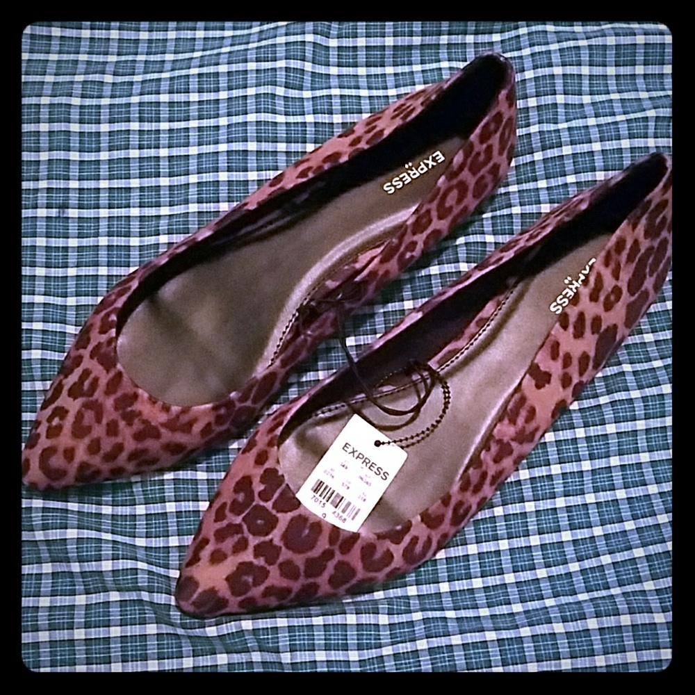 Express Leopard Flats