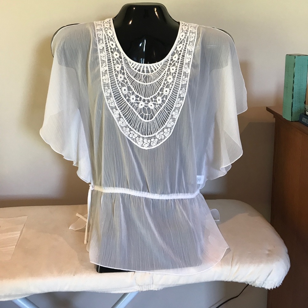 Apt. 9 sheer top sz M