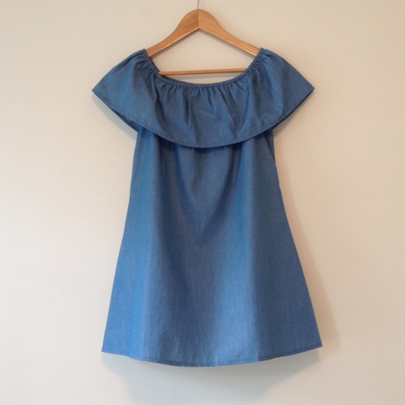 Dresses & Skirts - LAST ONE Chambray Off The Shoulder Dress