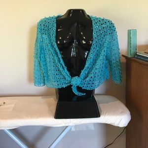 Open knit sweater sz XL