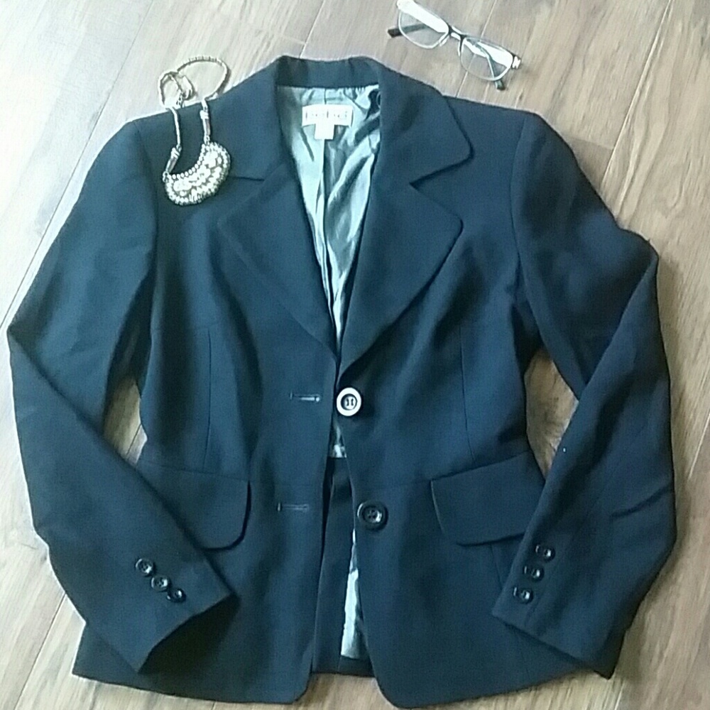 bebe black blazer sz 2p fitted
