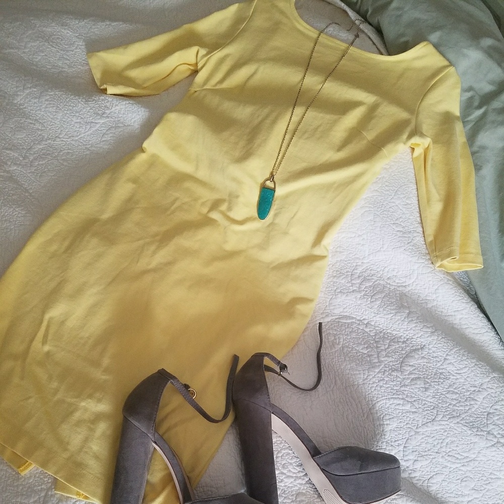 Yellow Cocktail Dress