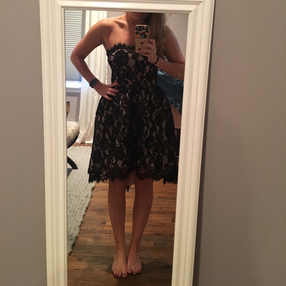 Black lace dress