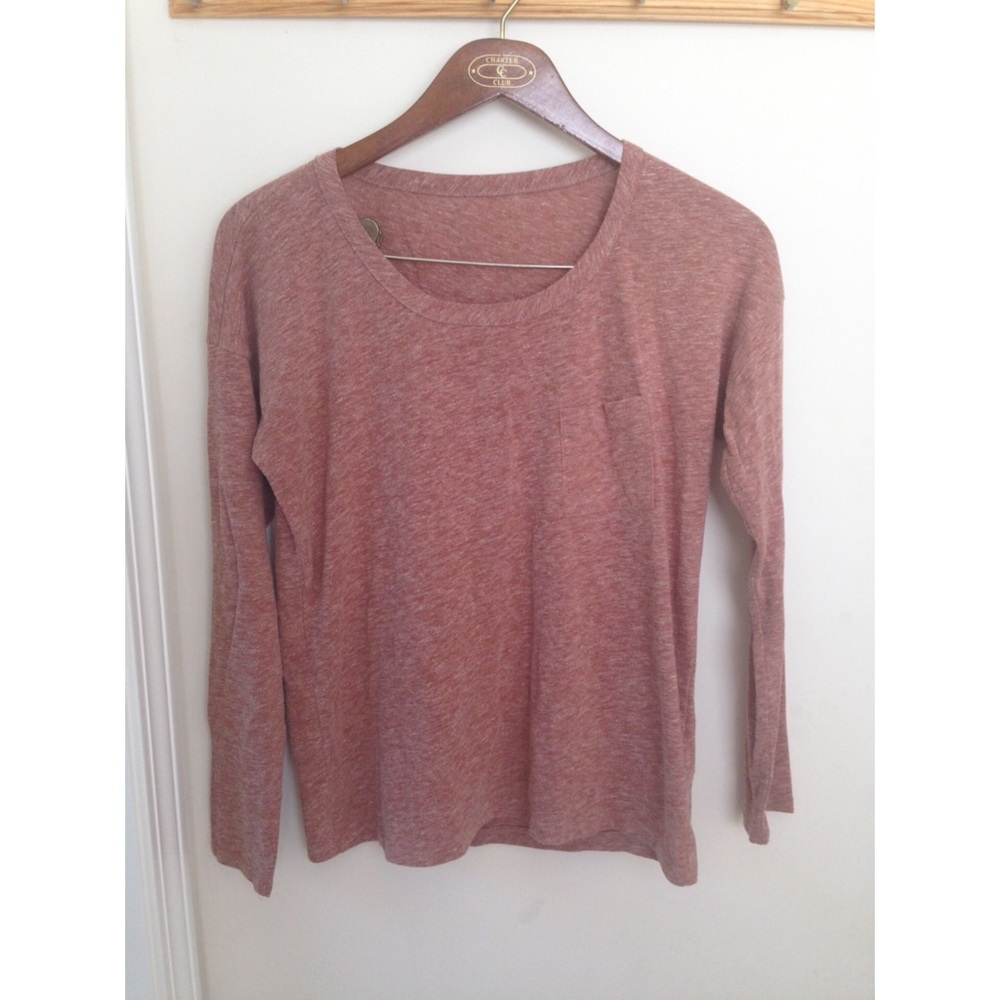 Dropped shoulder tee with pocket