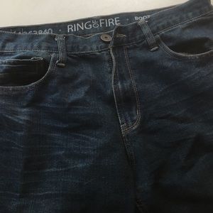 Ring of Fire Mens blue jeans