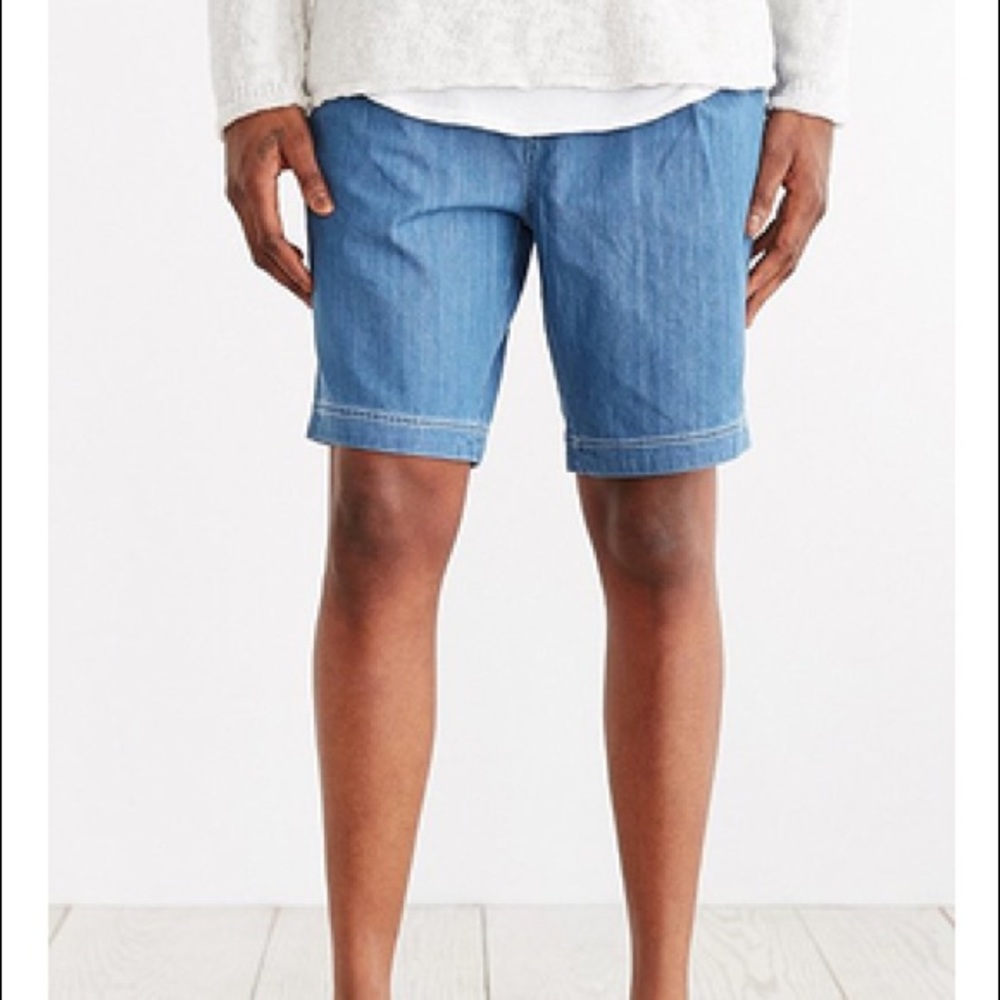 Your Neighbors Mars Pleated Denim Short